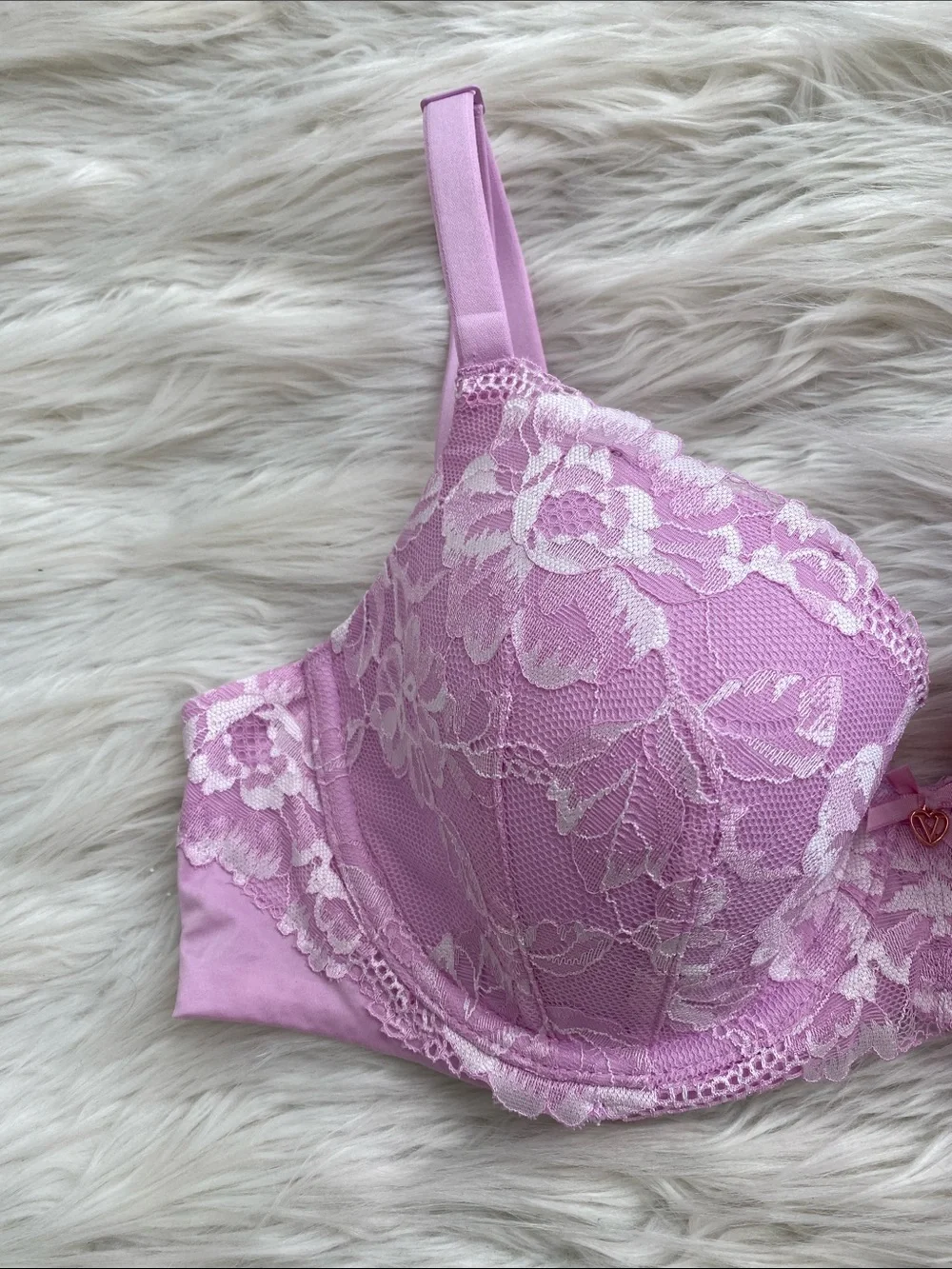 Victoria's Secret | Lilac Lace Body By Victoria Lined Demi Underwire Bra - Picture 3 of 12